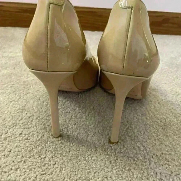 Jimmy Choo Romy 100 Beige Patent Size 36.5 - Picture 3 of 7